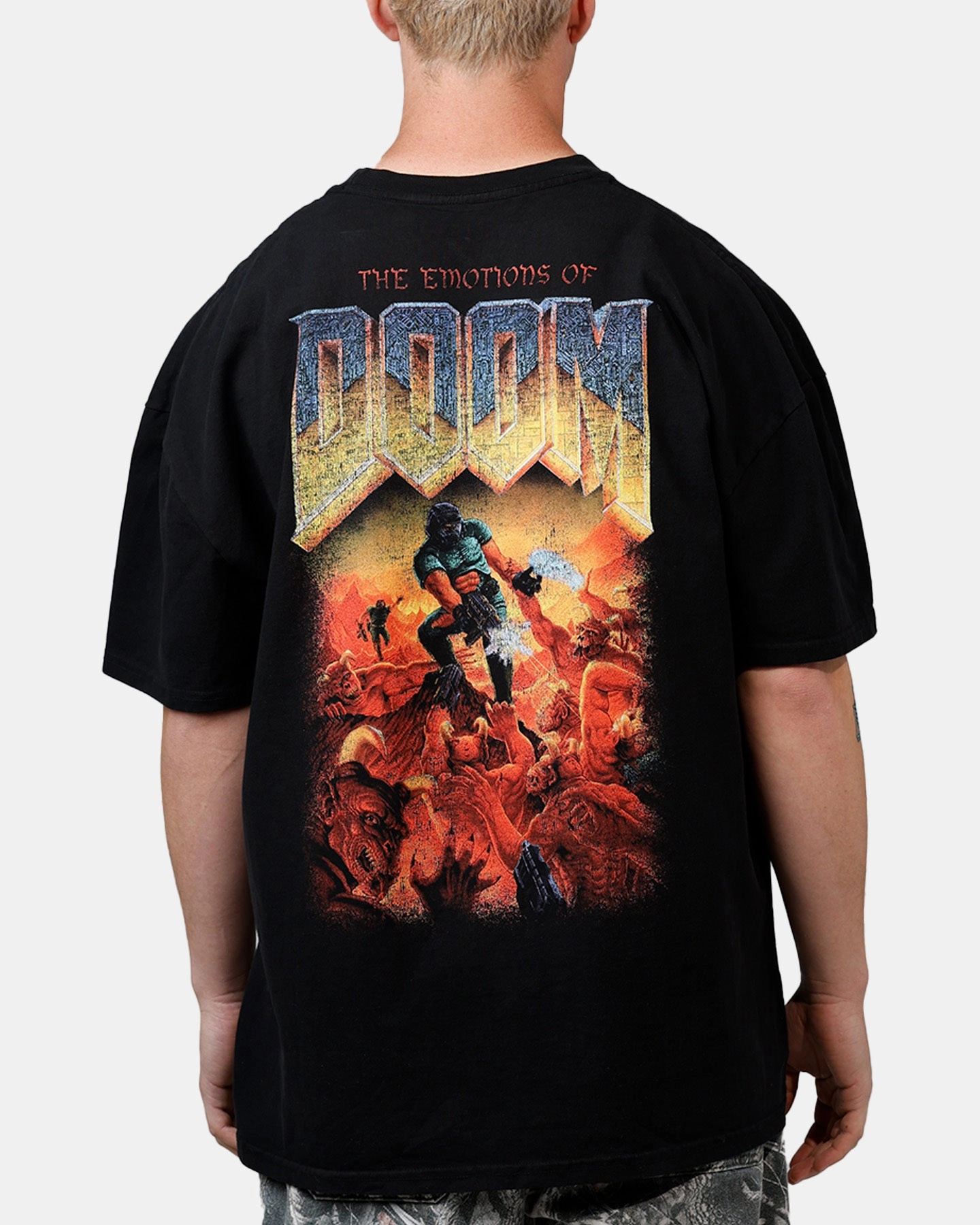 73 Studio X DOOM Today I Feel T-Shirt Black DurableReinforcement Anti Fade Technology