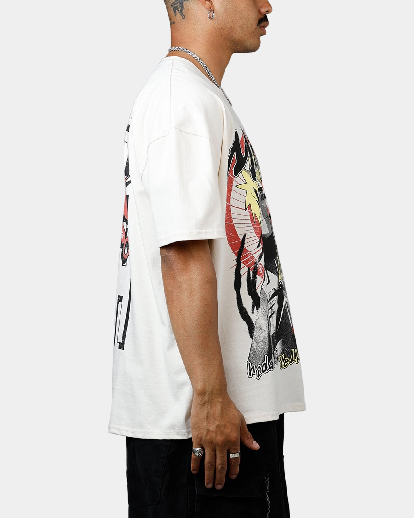 DurableReinforcement TwoToneEffect 73 Studio X Naruto Minato Namikaze Heavyweight T-Shirt Off White