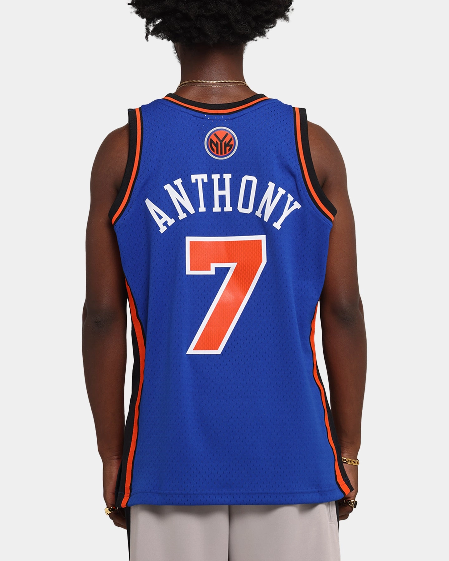 Mitchell & Ness New York Knicks Carmelo Anthony 2010 Dark Jersey Royal SnagResistant Fabric WaterResistant
