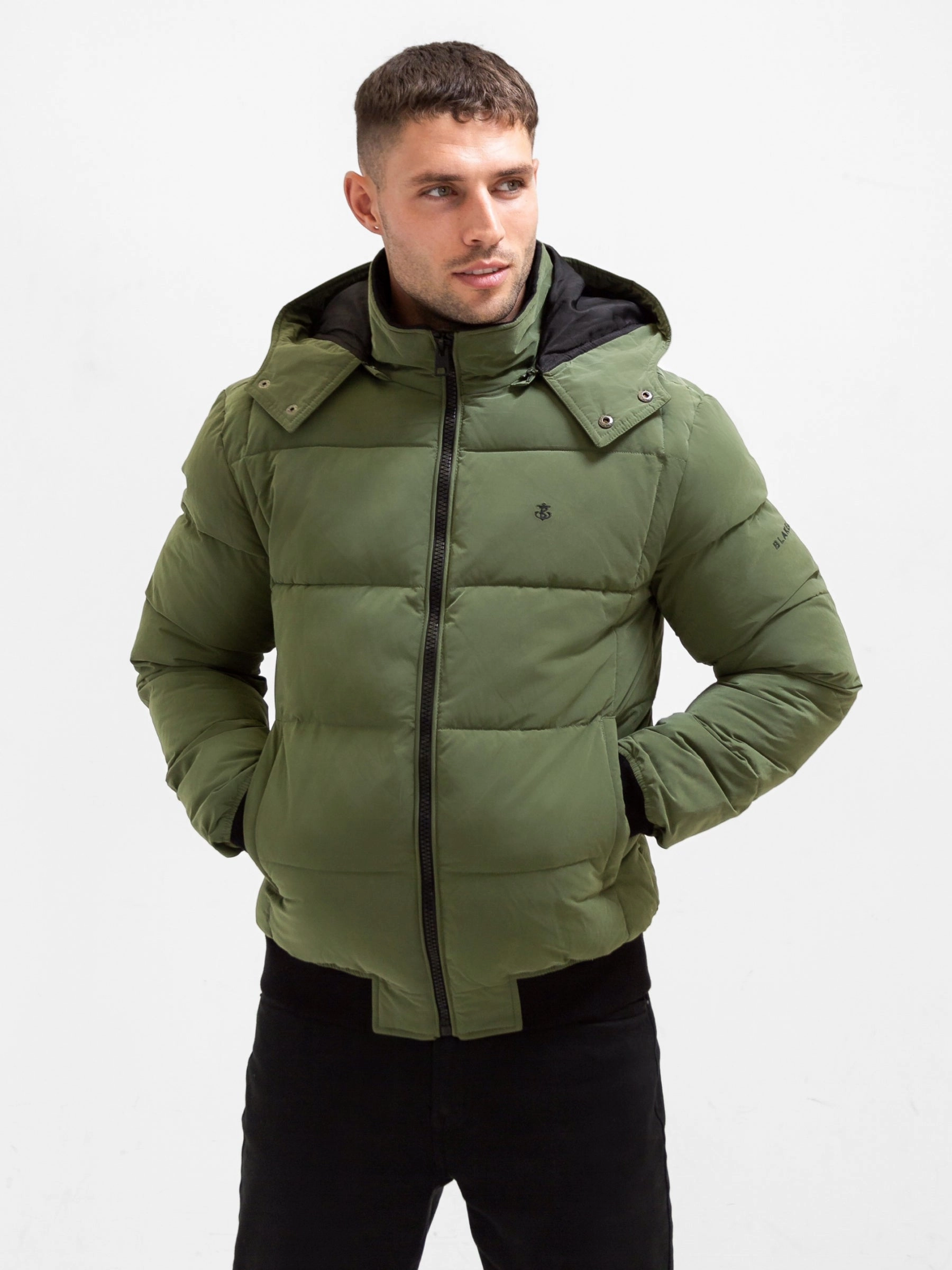 Essential Style AdjustableHood Ultimate Puffer Coat - Green