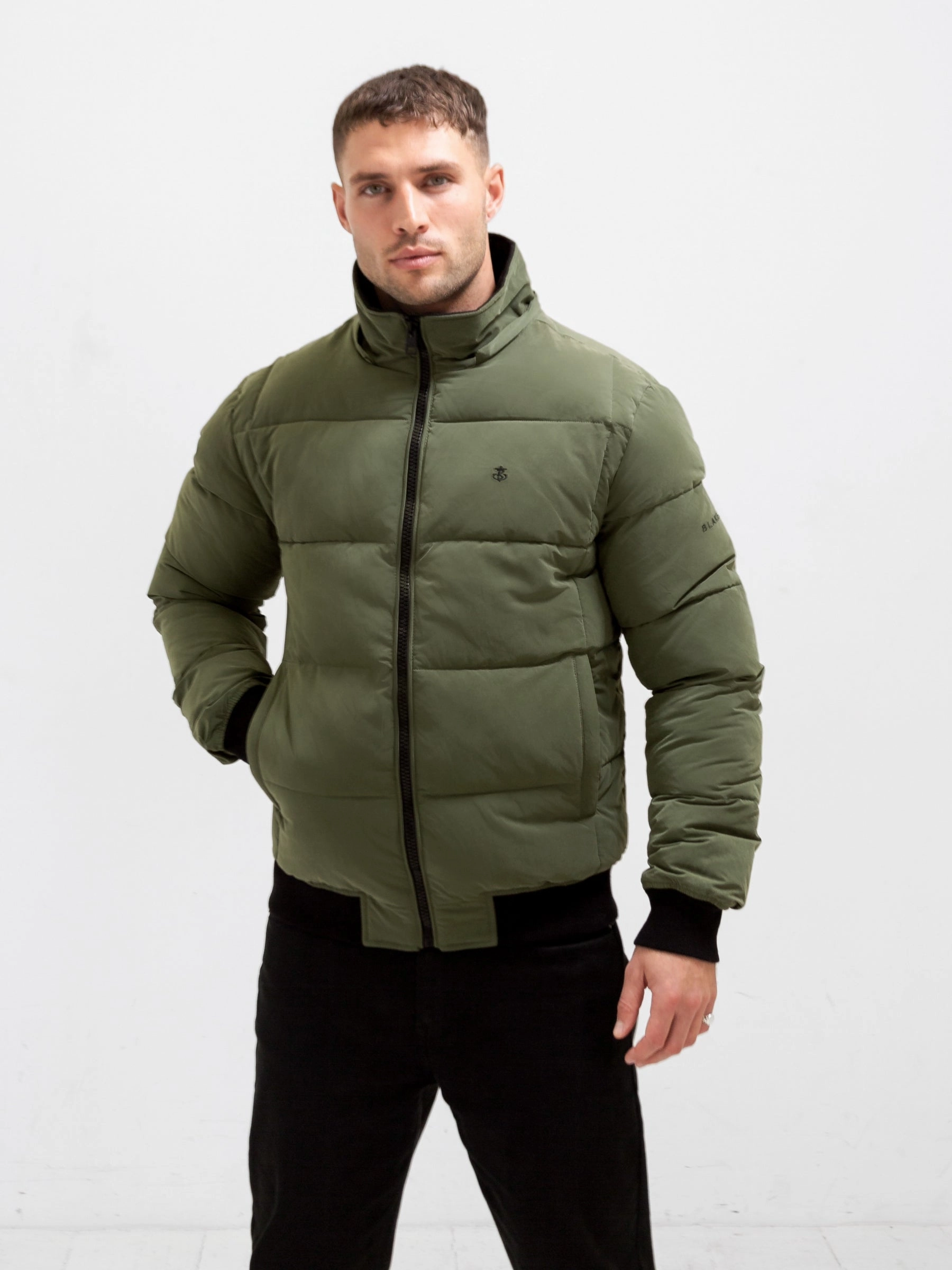 Flexible Armholes Ultimate Puffer Coat - Green