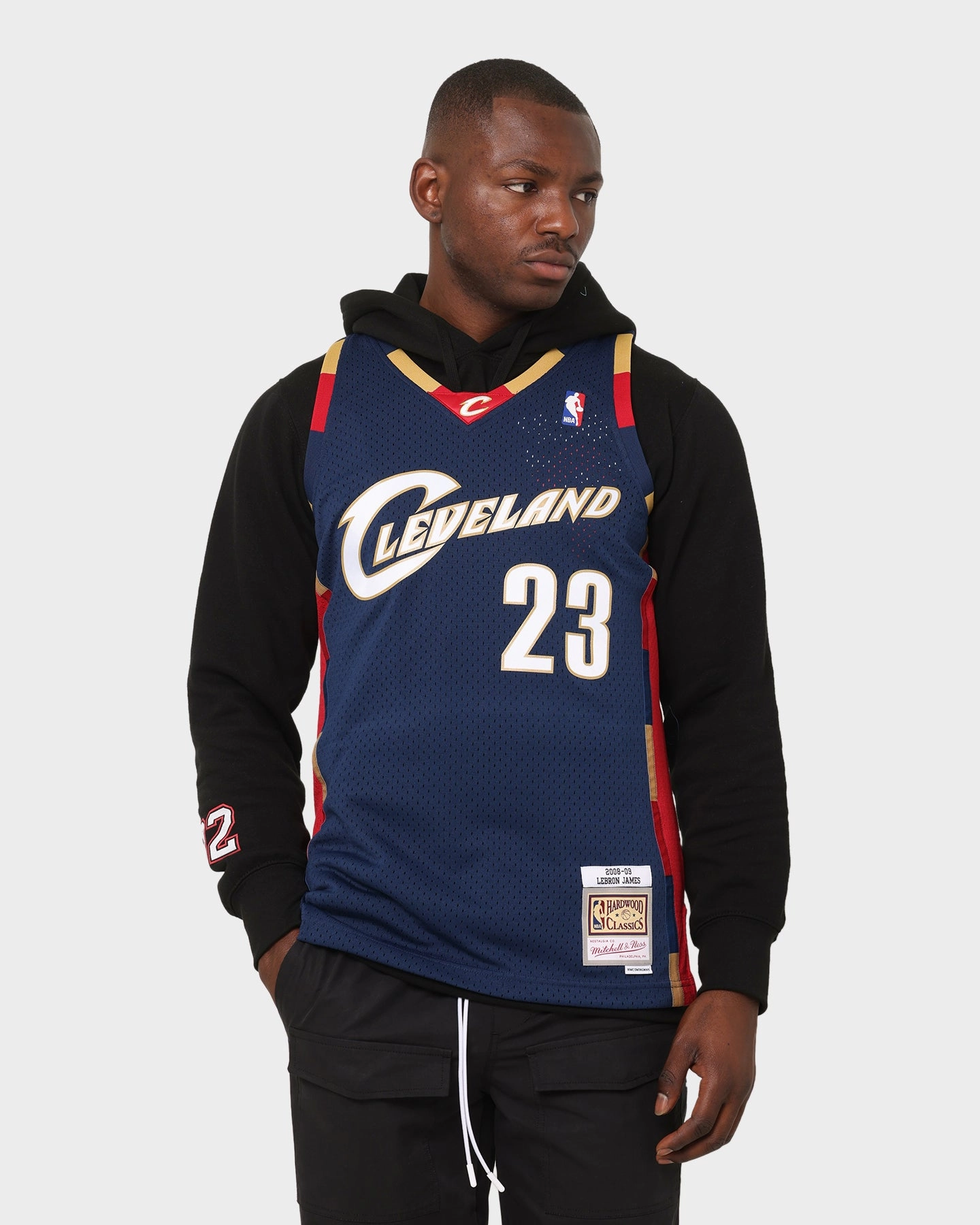 Mitchell & Ness Cleveland Cavaliers Lebron James #23 '08-'09 Swingman Jersey Navy ChafeFreeEdging