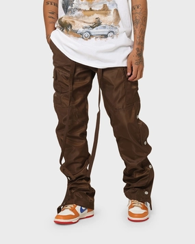 Layer Fit Clean Cut MNML Snap Zipper II Cargo Pants Brown