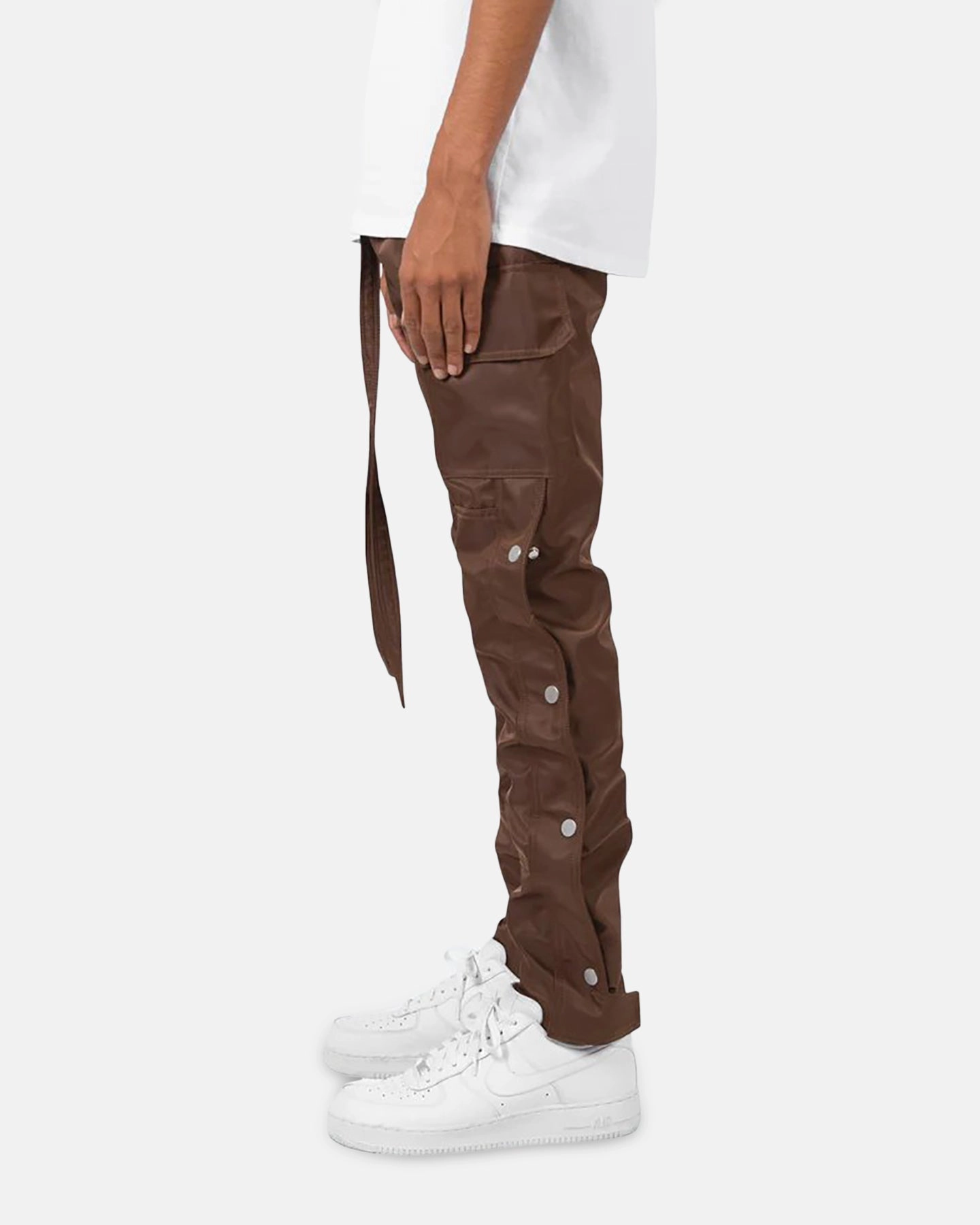 All Fit Timeless Utility MNML Snap Zipper II Cargo Pants Brown