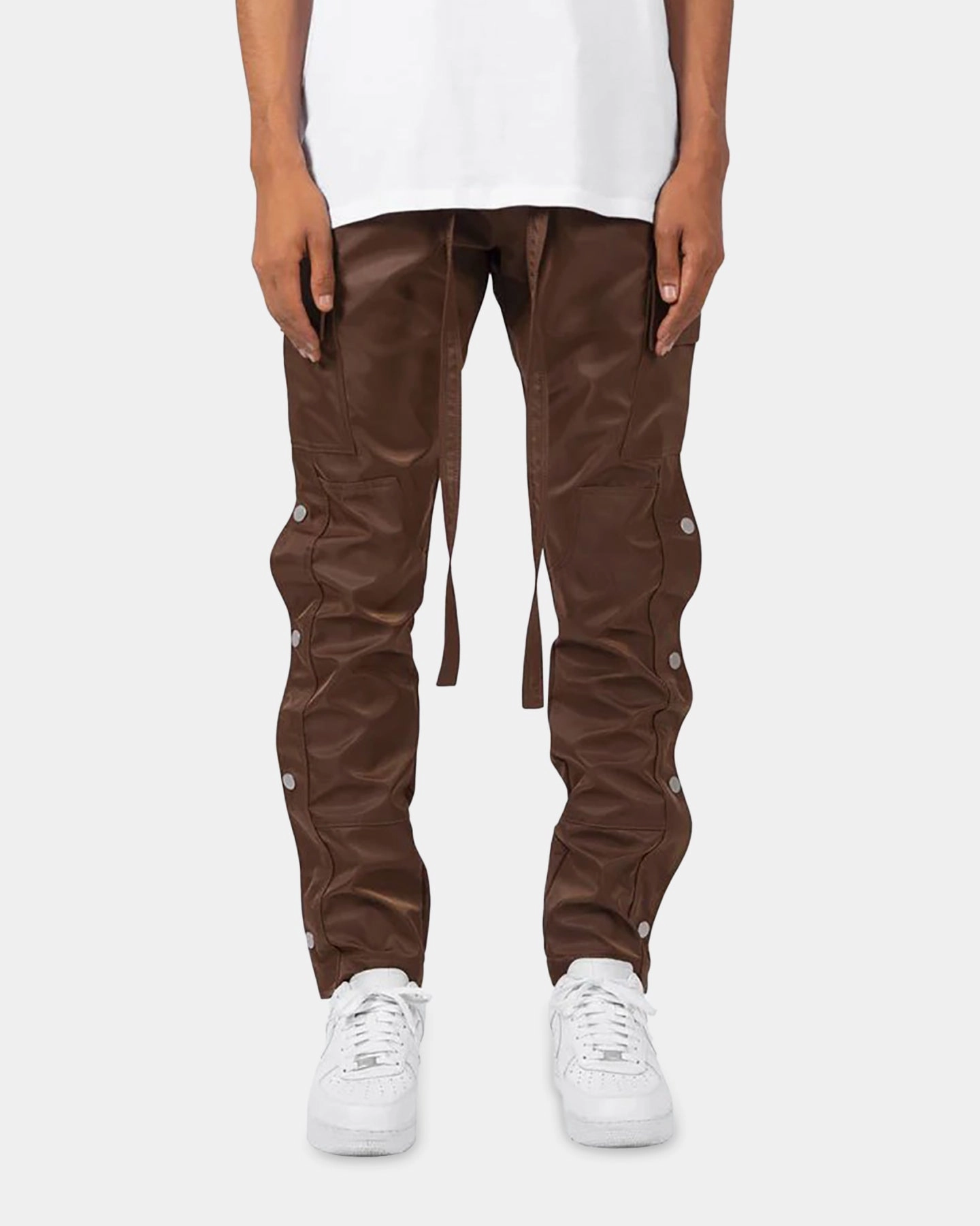 MNML Snap Zipper II Cargo Pants Brown QuickReleaseClosures Everyday Essential