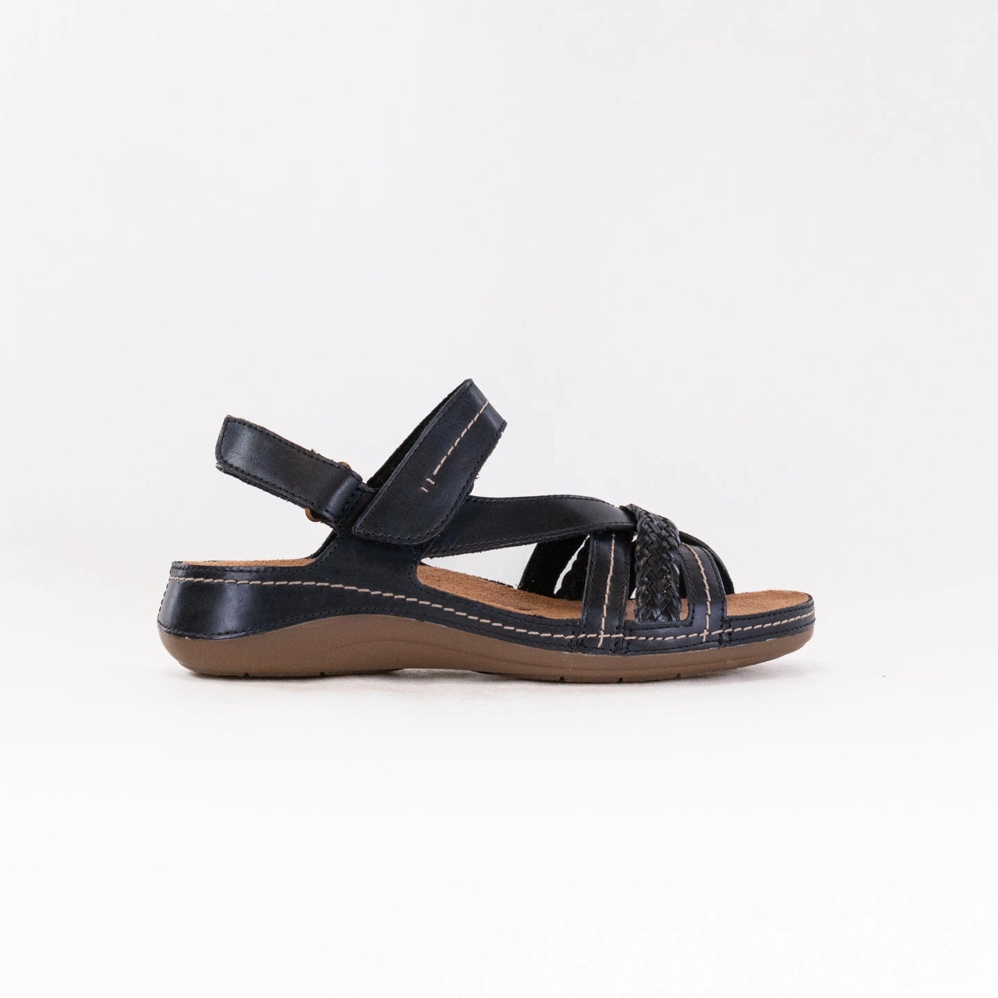 Clarks Cecily Strap (Women's) - Black Combi Sun-Ready Quick Release Buckle