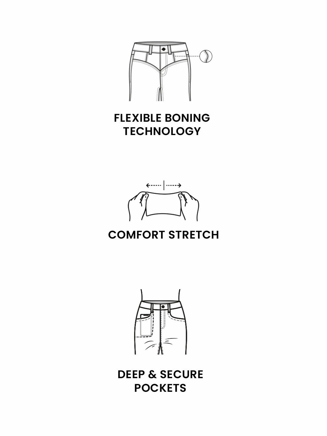 CHASEshape? Women's Navy Blue Bootcut High Rise Clean Look Regular-Length Stretchable Denim Shaping Jeans Airy Touch Spring Mood Trendy