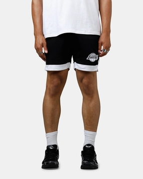 New Era Los Angeles Lakers Sport Class Shorts Black/White Breathable wear Sport Ready Fit