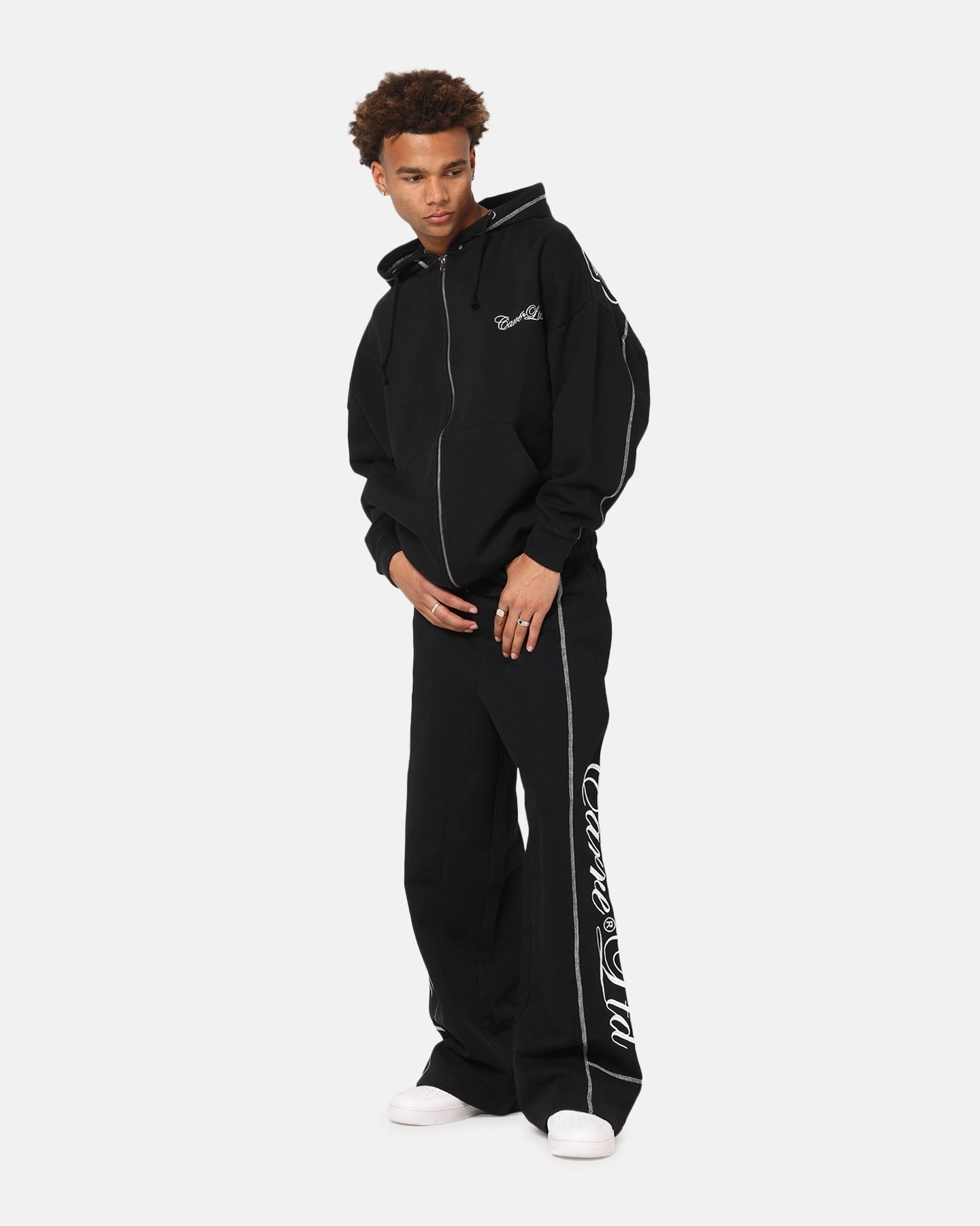 Carre Script Trackpants Black Sporty Style
