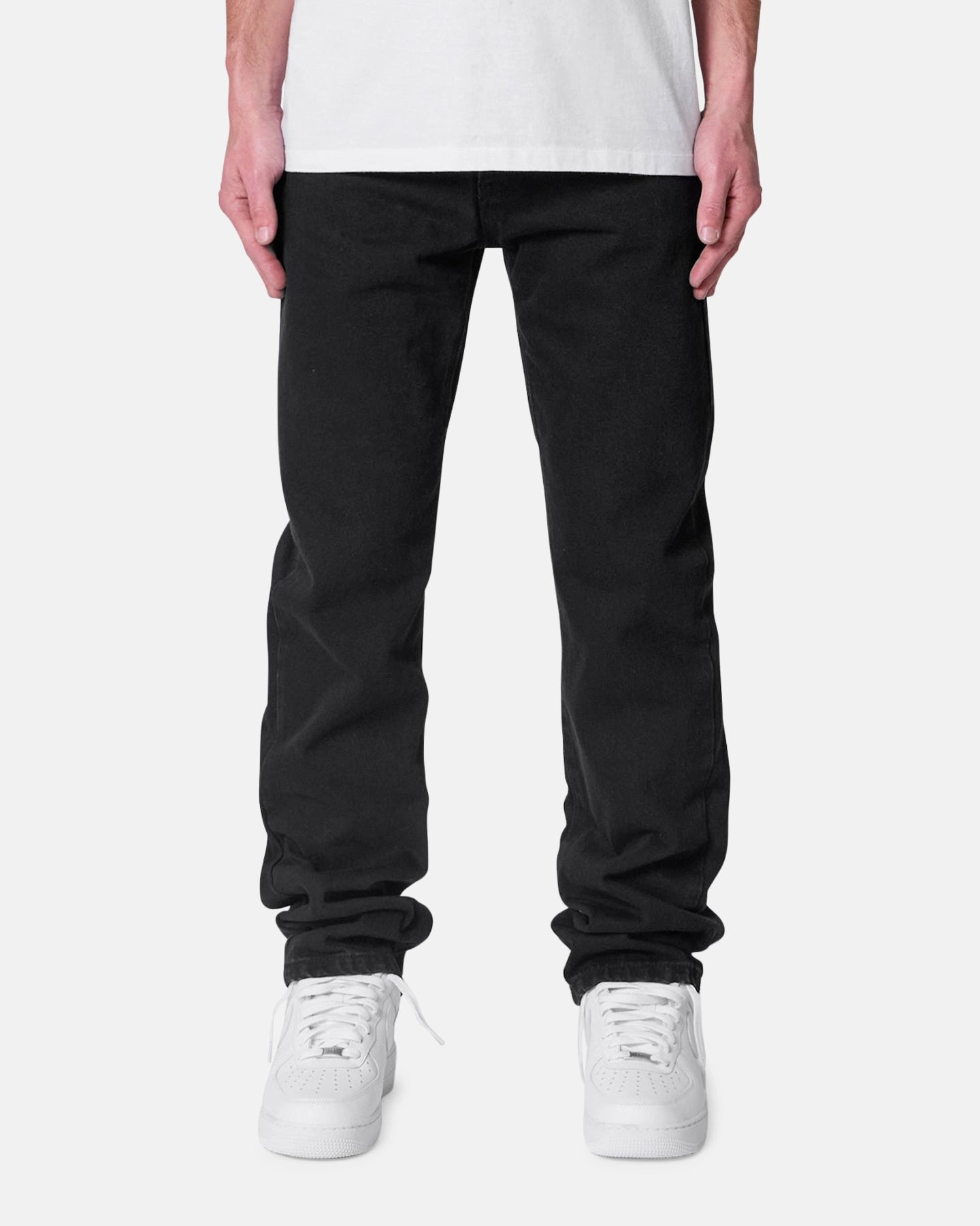Daywear Casual Performance Fit MNML Straight Raw Jeans Rinsed Black