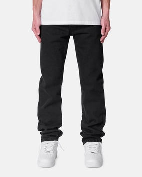 Daywear Casual Performance Fit MNML Straight Raw Jeans Rinsed Black