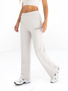 Active Studios Wide Leg Sweatpants - Ivory Stylish Cut