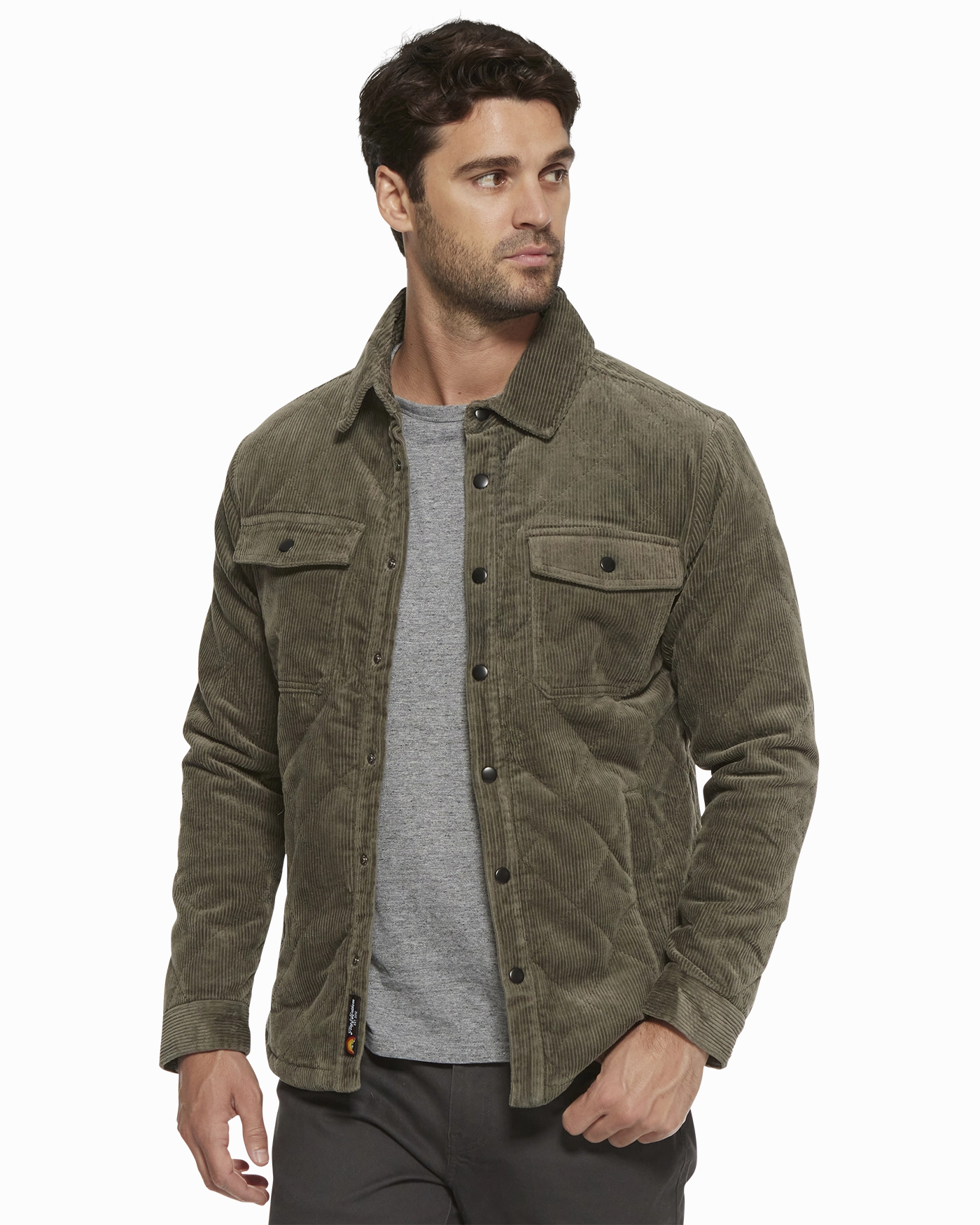 Durable Zipper High Density Weave WILBUR FLANNEL-LINED QUILTED CORDUROY JACKET