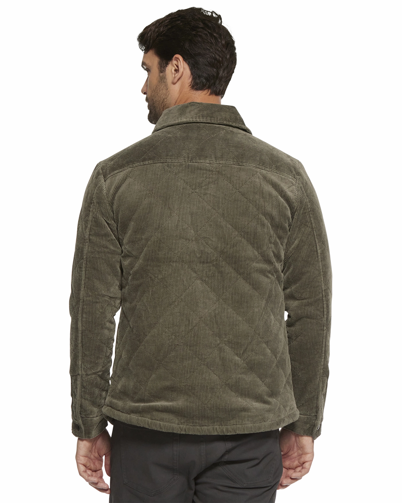 Abrasion Resistant Fabric WILBUR FLANNEL-LINED QUILTED CORDUROY JACKET