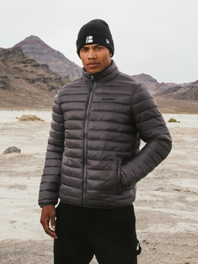 Seamless construction Lucas Lightweight Puffer Jacket - Charcoal
