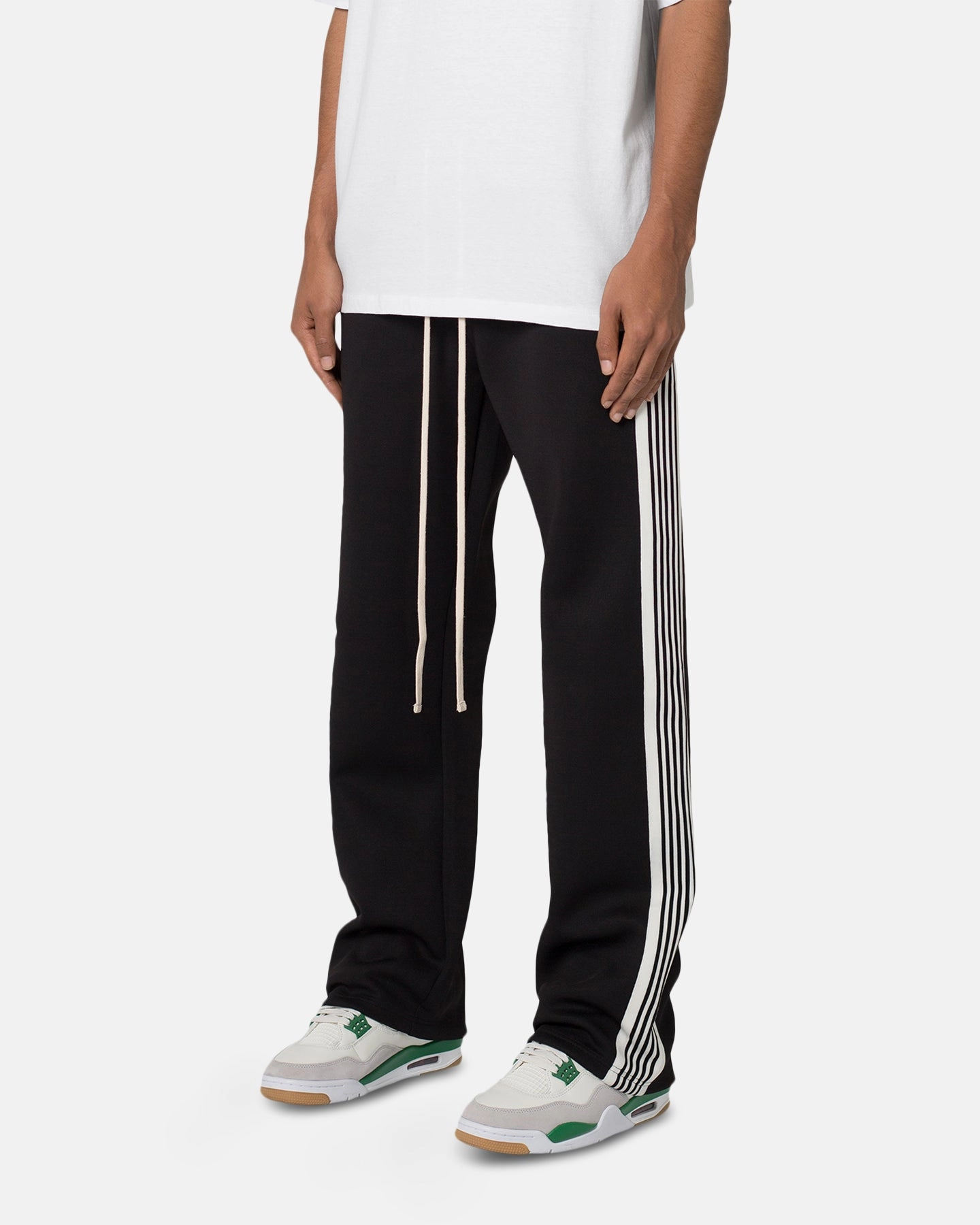 MNML Tricot Side Stripe Pants Black Comfy Look