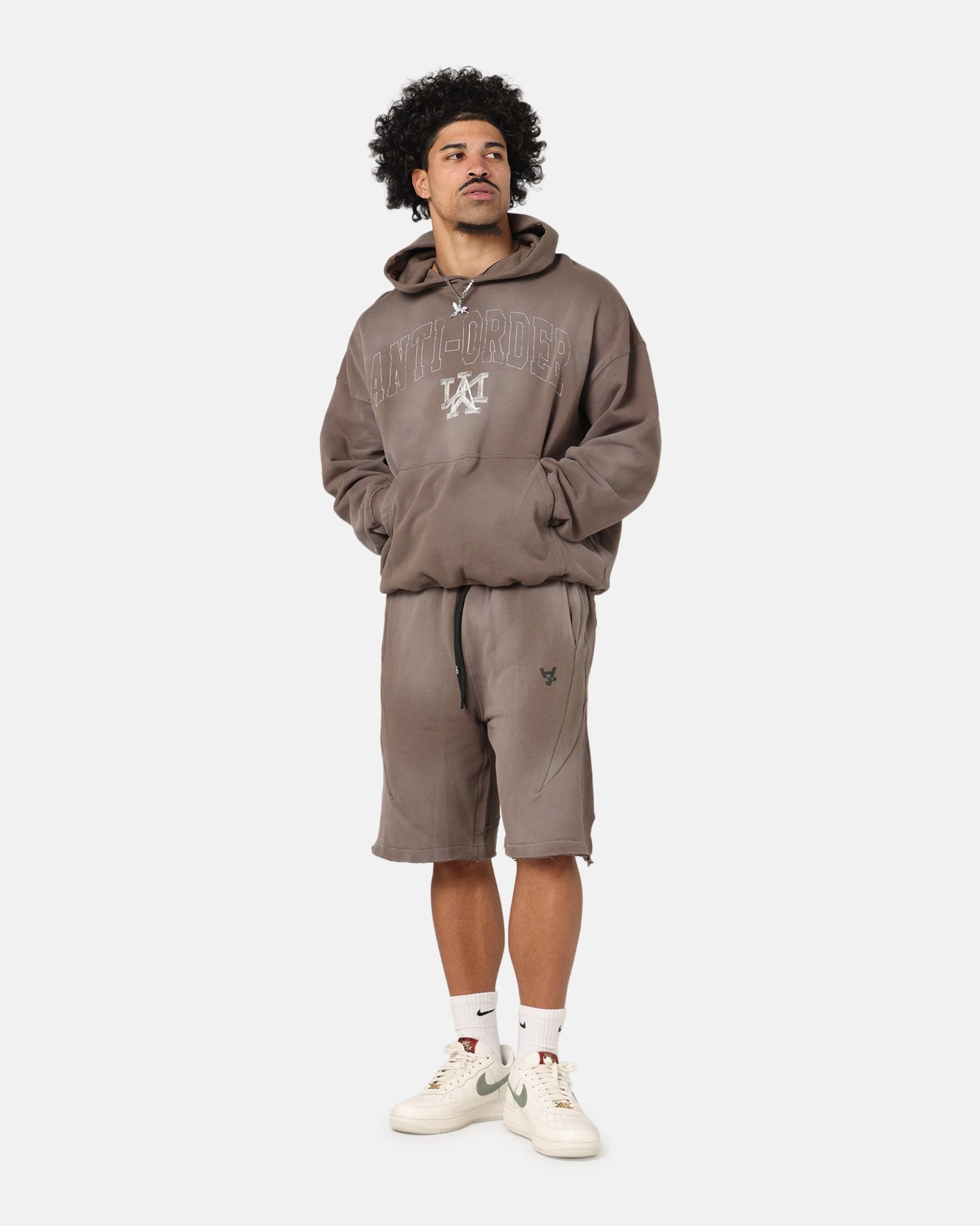 Minimal Bulk SturdyBeltLoops The Anti Order Apocalypse Sweat Shorts Sunfade Brown