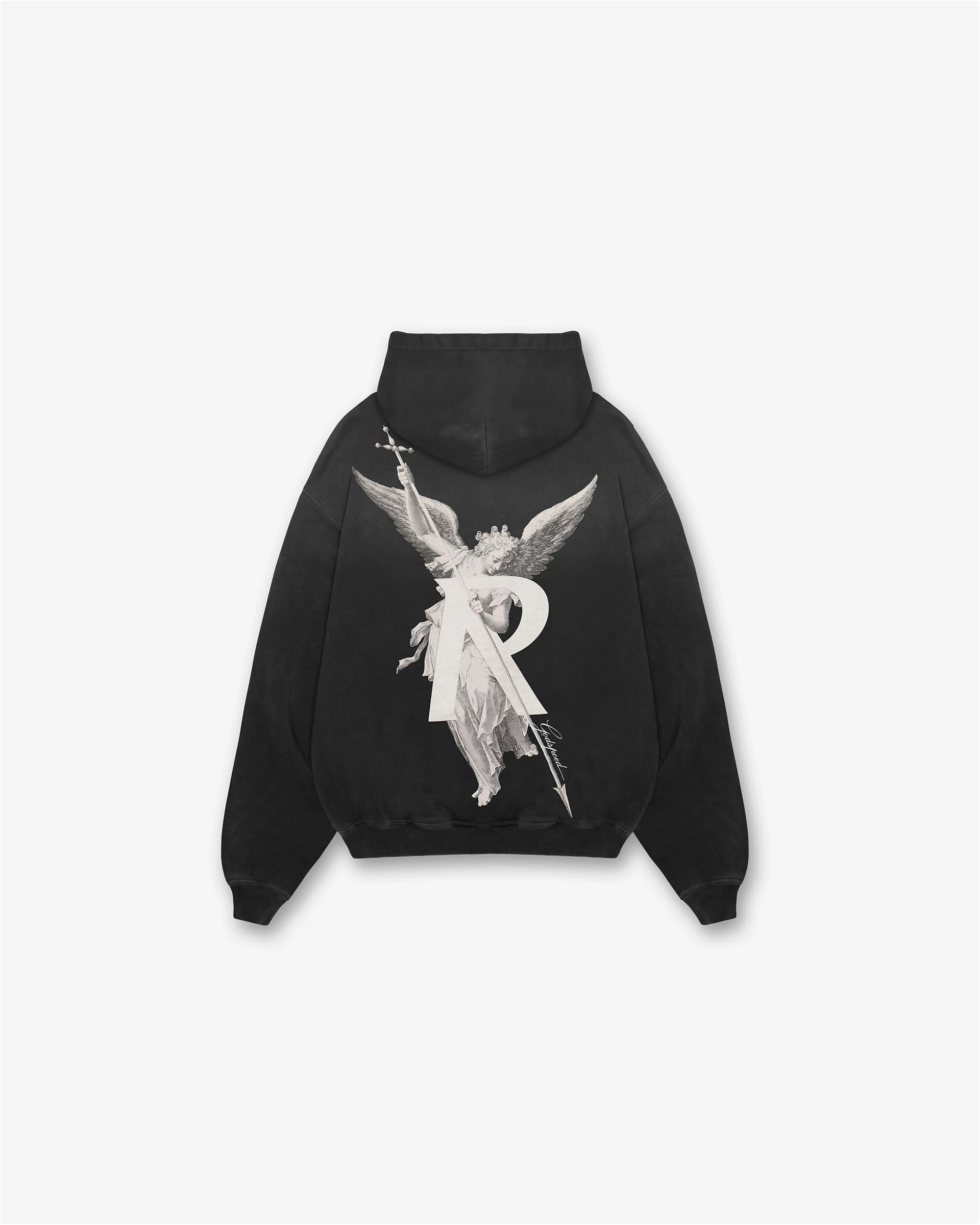 Archangel Hoodie - Stained Black Raglan sleeves