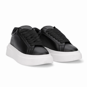 Multi Density Foam Layering All-Purpose Use BlancPeak | Plain Black Sneakers
