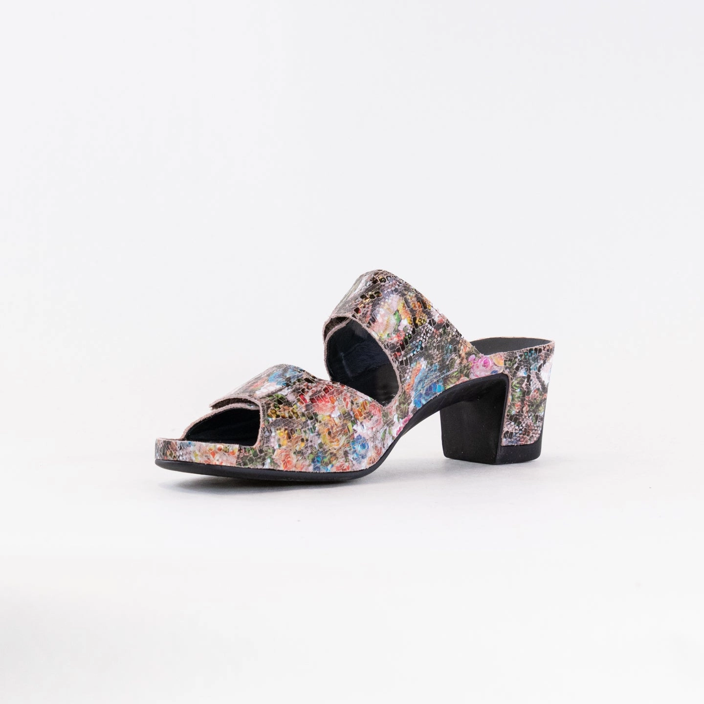Flat Vital Joy Mule Sandal (Women's) - Multicolor Leather