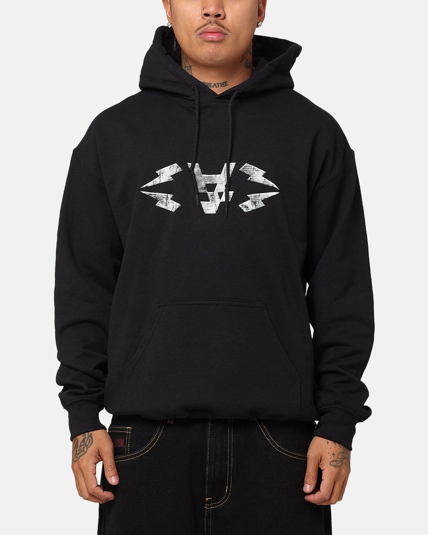 LayeredCollar Biodegradable Fiber Composition The Anti Order Fury Hoodie Black