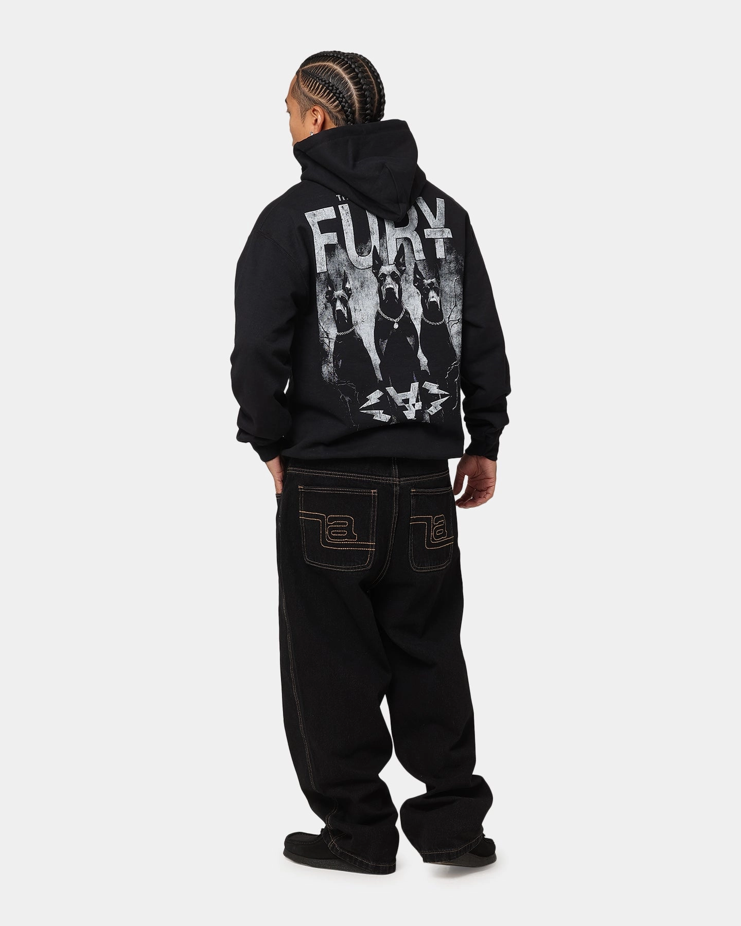 Airflow Mesh Panel Quick-Dry Fabric The Anti Order Fury Hoodie Black