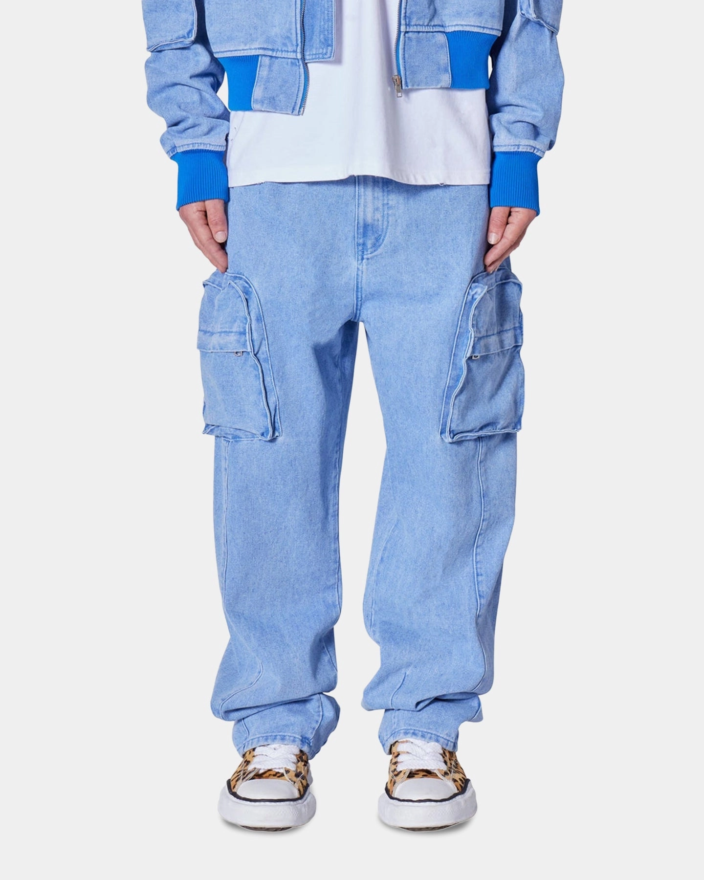 MNML Ultra Baggy Feeling Blue Denim Pants Blue Full Comfort