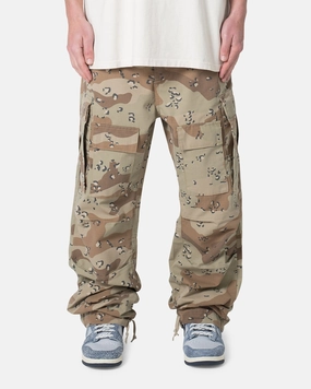 Effortless Look Noise Reduciting Fabric MNML Ultra Baggy Cargo Pants Desert Camo