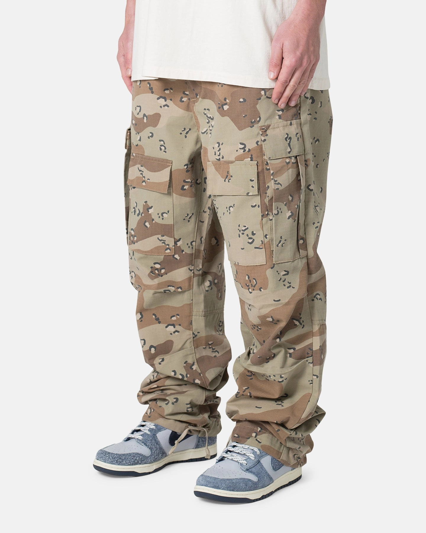 MNML Ultra Baggy Cargo Pants Desert Camo Breathable Style