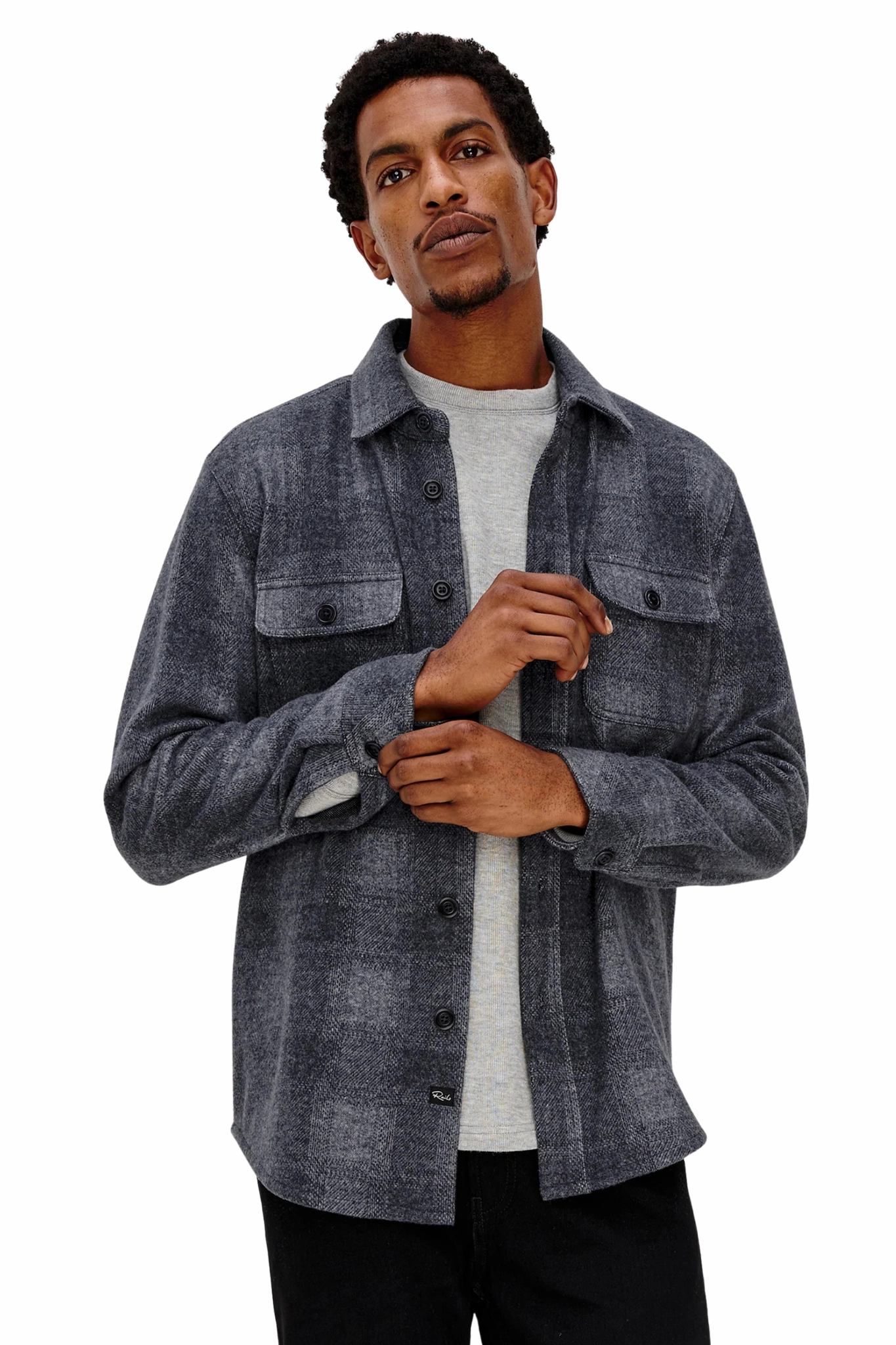 Youthful Vibe Low Profile Pocket Design Alder Shirt in Dusk Eclipse