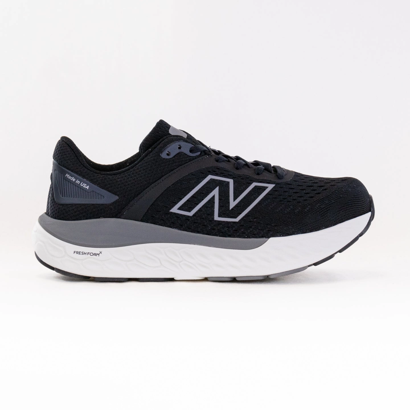 running with a GPS watch high - top design New Balance 1540V4 (Men's) - Black/Harbor Grey