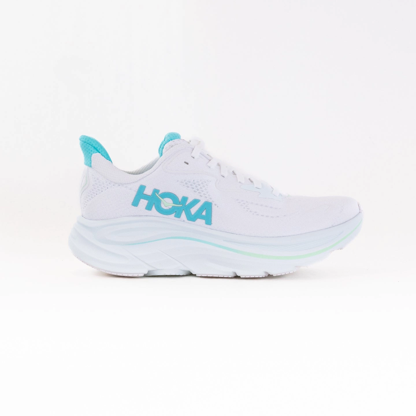 Bounce Response Tech Hoka Clifton 10 (Women's) - White/Cielo Blue