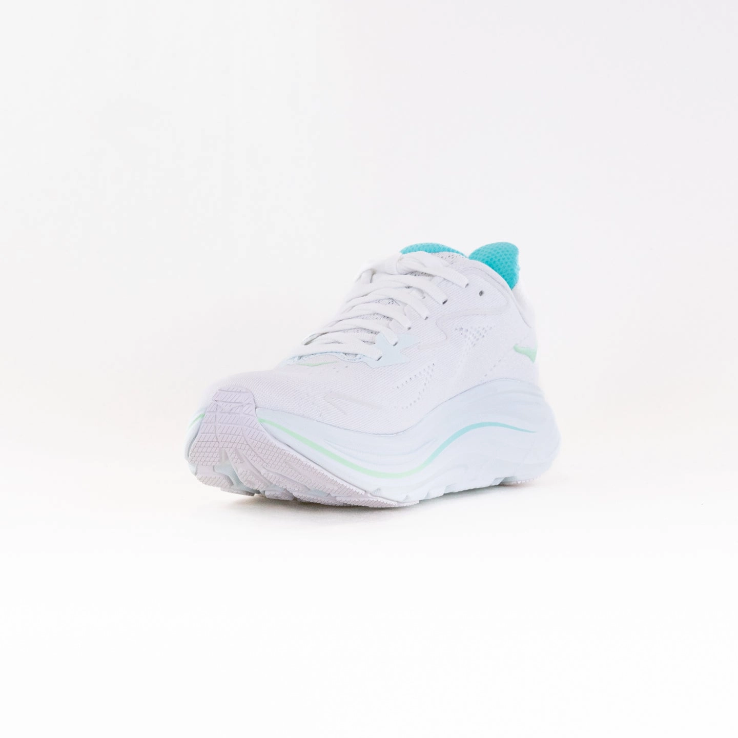 wide-fit shoes rocker - sole shoes Hoka Clifton 10 (Women's) - White/Cielo Blue