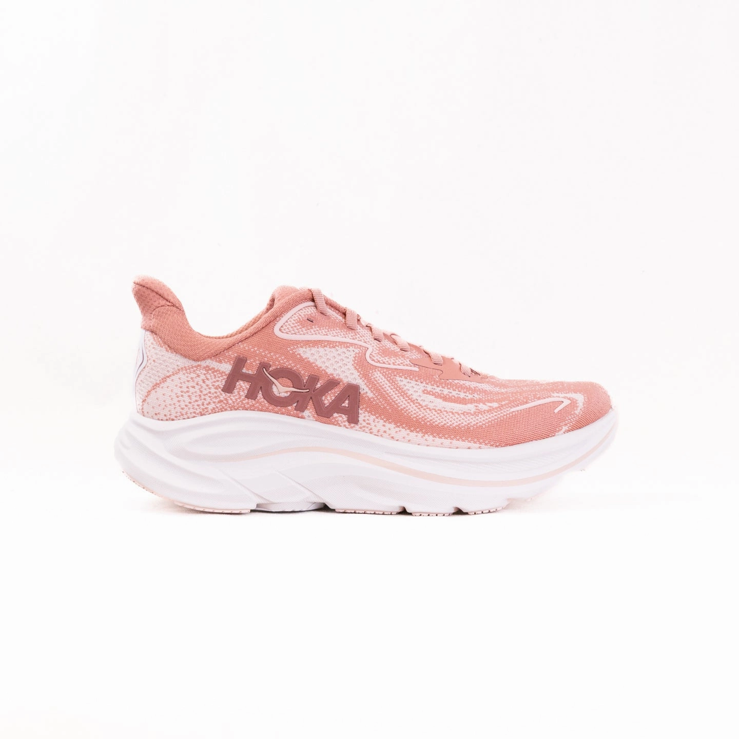 Hoka Clifton 10 (Women's) - Blush/Rose Latte cold - climate running shoes