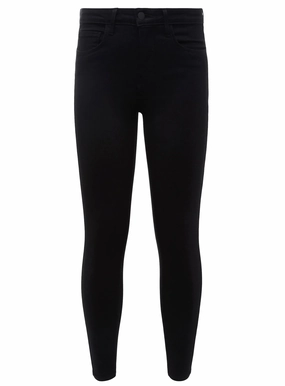 L'Agence Margot High Rise Skinny Jean In Noir Active Ready Eco Friendly Denim