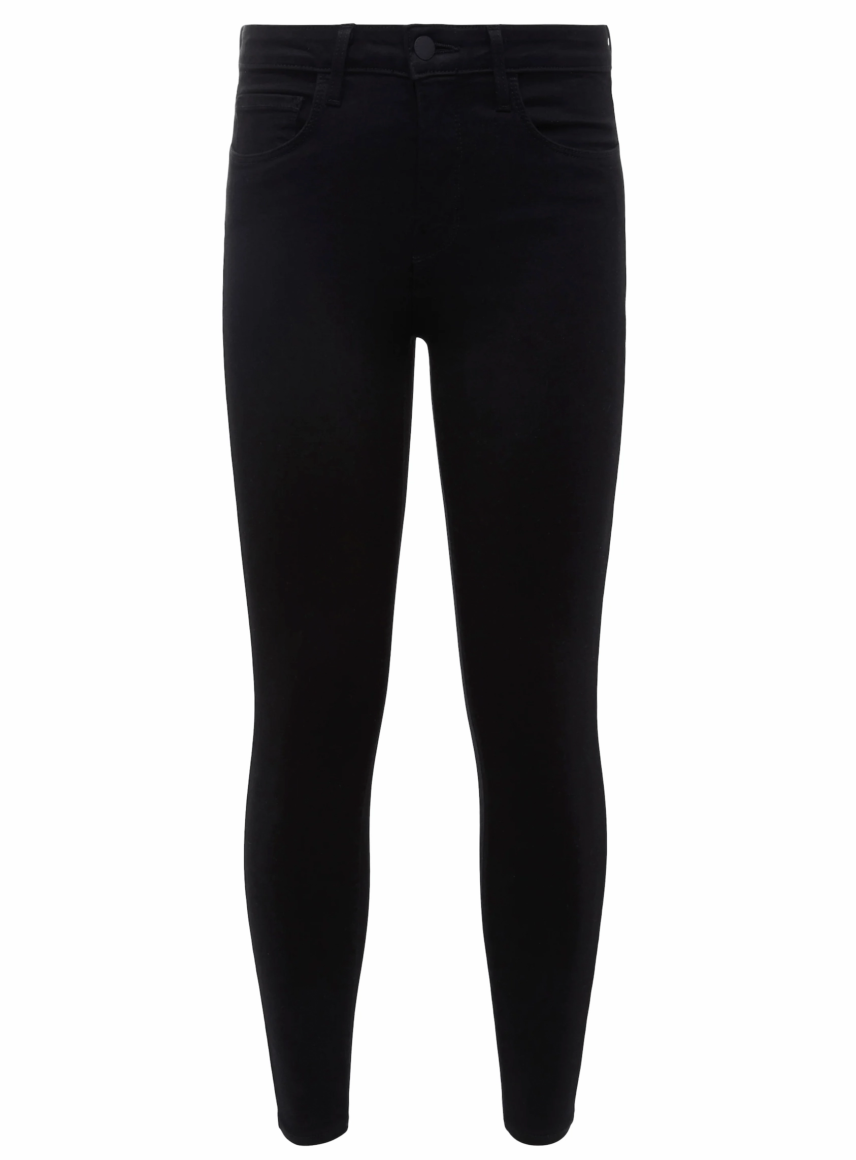 L'Agence Margot High Rise Skinny Jean In Noir Active Ready Eco Friendly Denim