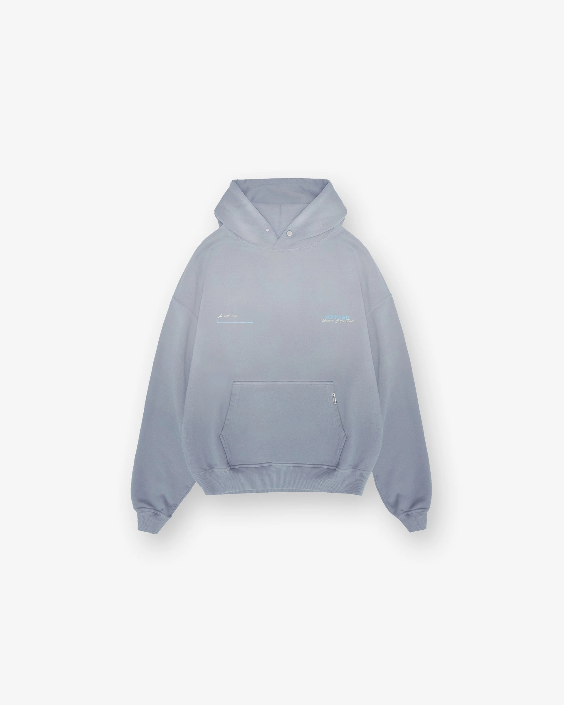 Patron Of The Club Hoodie - Washed Grey Breathable Comfort