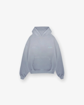 Patron Of The Club Hoodie - Washed Grey Breathable Comfort