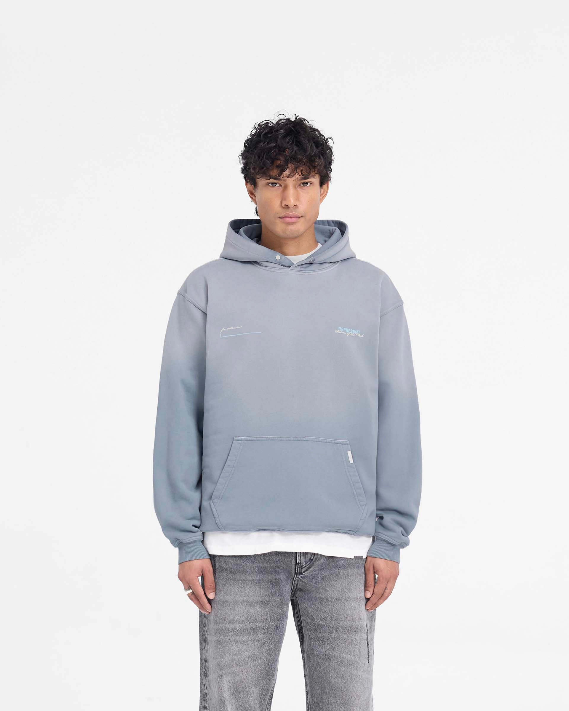 Cool Breeze Patron Of The Club Hoodie - Washed Grey