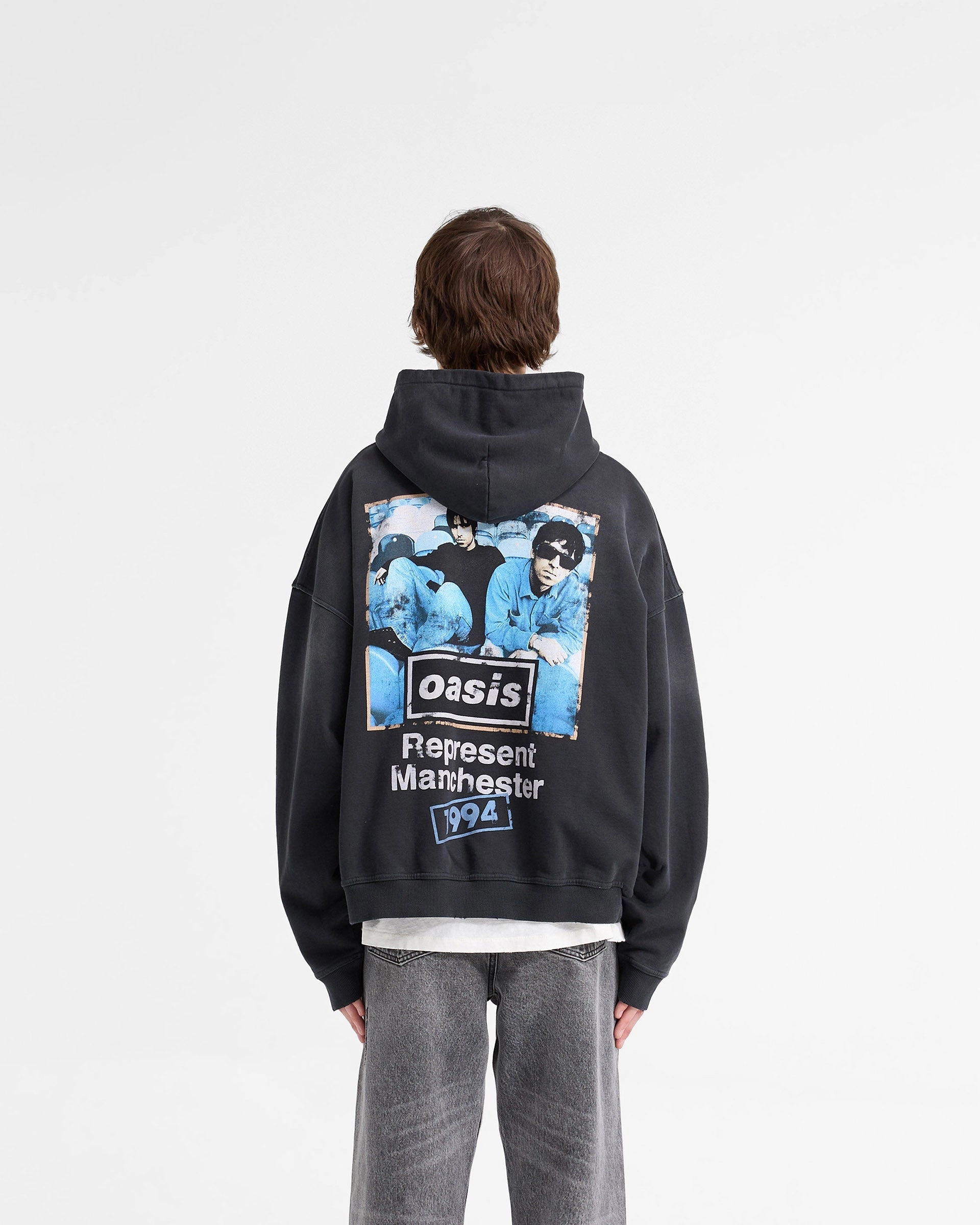 Mobility Functional Represent X Oasis Maine Road Hoodie - Washed Black