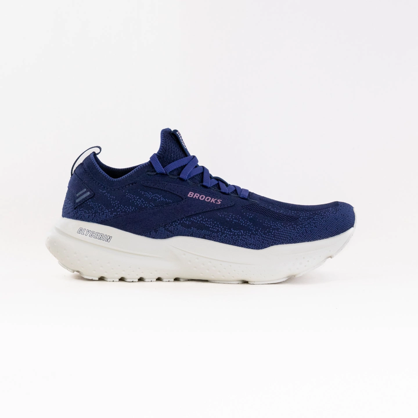 Brooks Glycerin StealthFit 21 (Women's) - Peacoat/Onyx/Orchid Tensile Weave Running Shorts