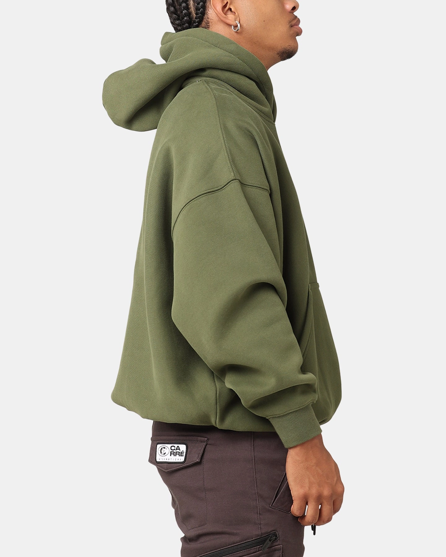 Self Cleaning Coating Carre Academy V2 Oversized Hoodie Forest Green