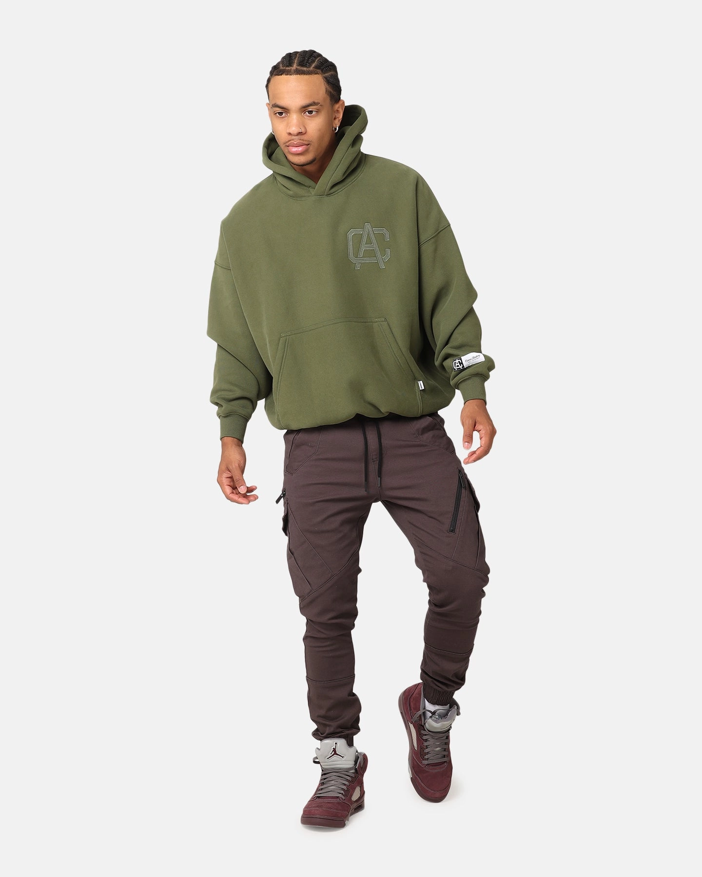 Tailored Seams Carre Academy V2 Oversized Hoodie Forest Green