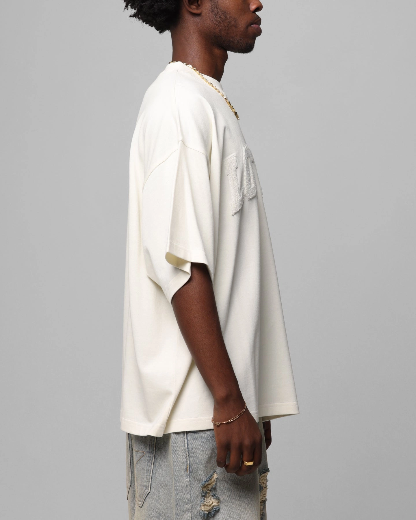 Loiter Arch Premium Boxy T-Shirt Off White SeamlessSidePanels