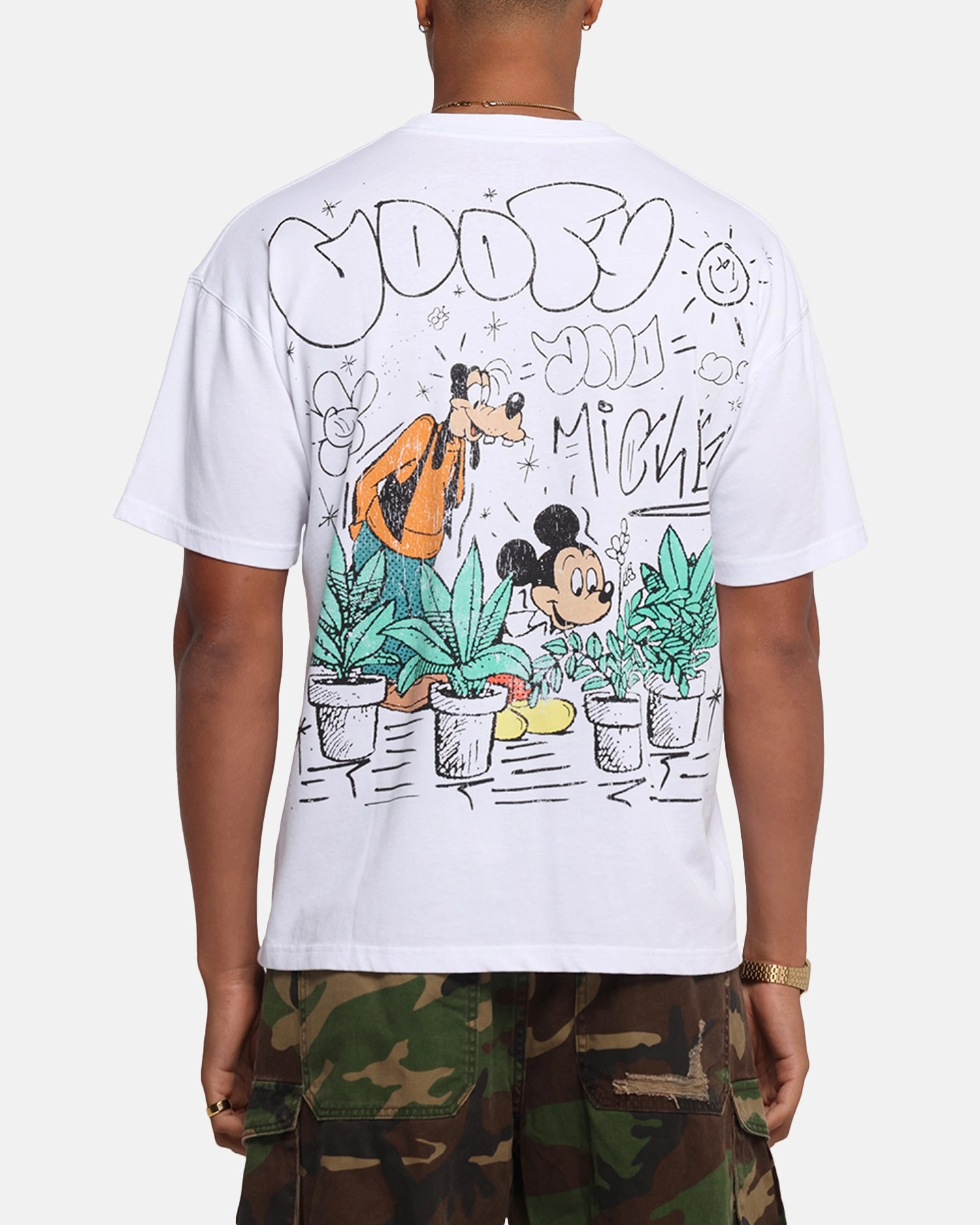 American Thrift Disney Best Friend's T-Shirt White Wind Resistant Fabric Stylish T-shirt