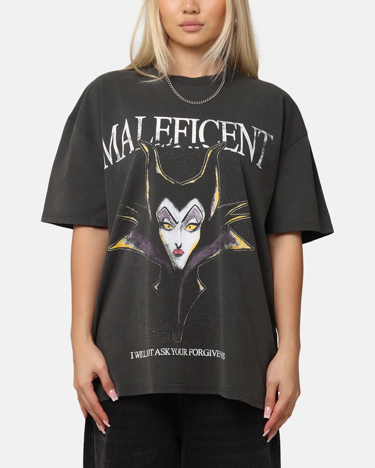 RelaxedFit American Thrift Disney Maleficent Heavyweight T-Shirt Black Wash