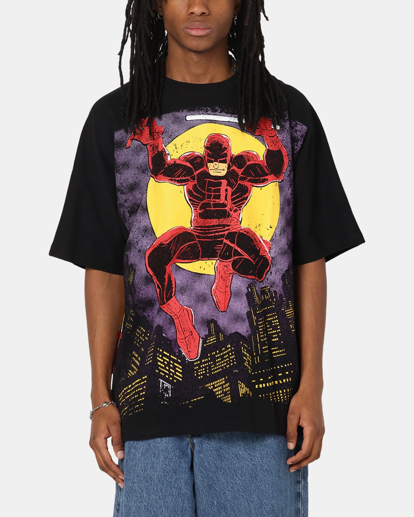 LayeredCollar American Thrift Marvel Daredevil All Over Print T-Shirt Black