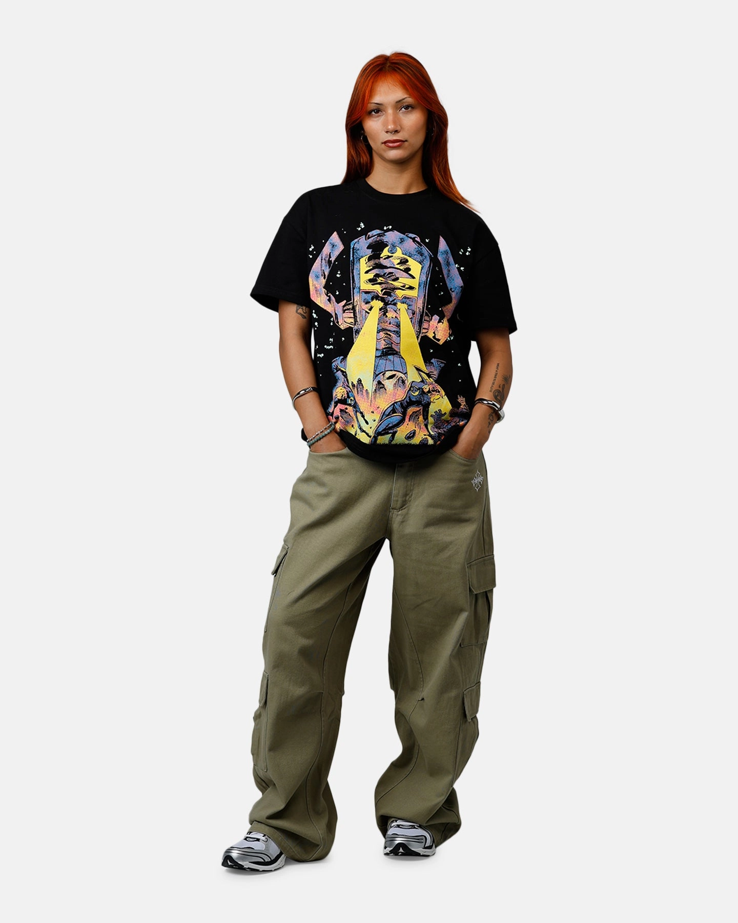 American Thrift Marvel Fantastic Four Galactus Vintage T-Shirt Black EcoFriendly Material