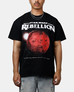 Flowing Design American Thrift Star Wars Battlefront Rebellion Heavyweight T-Shirt Black