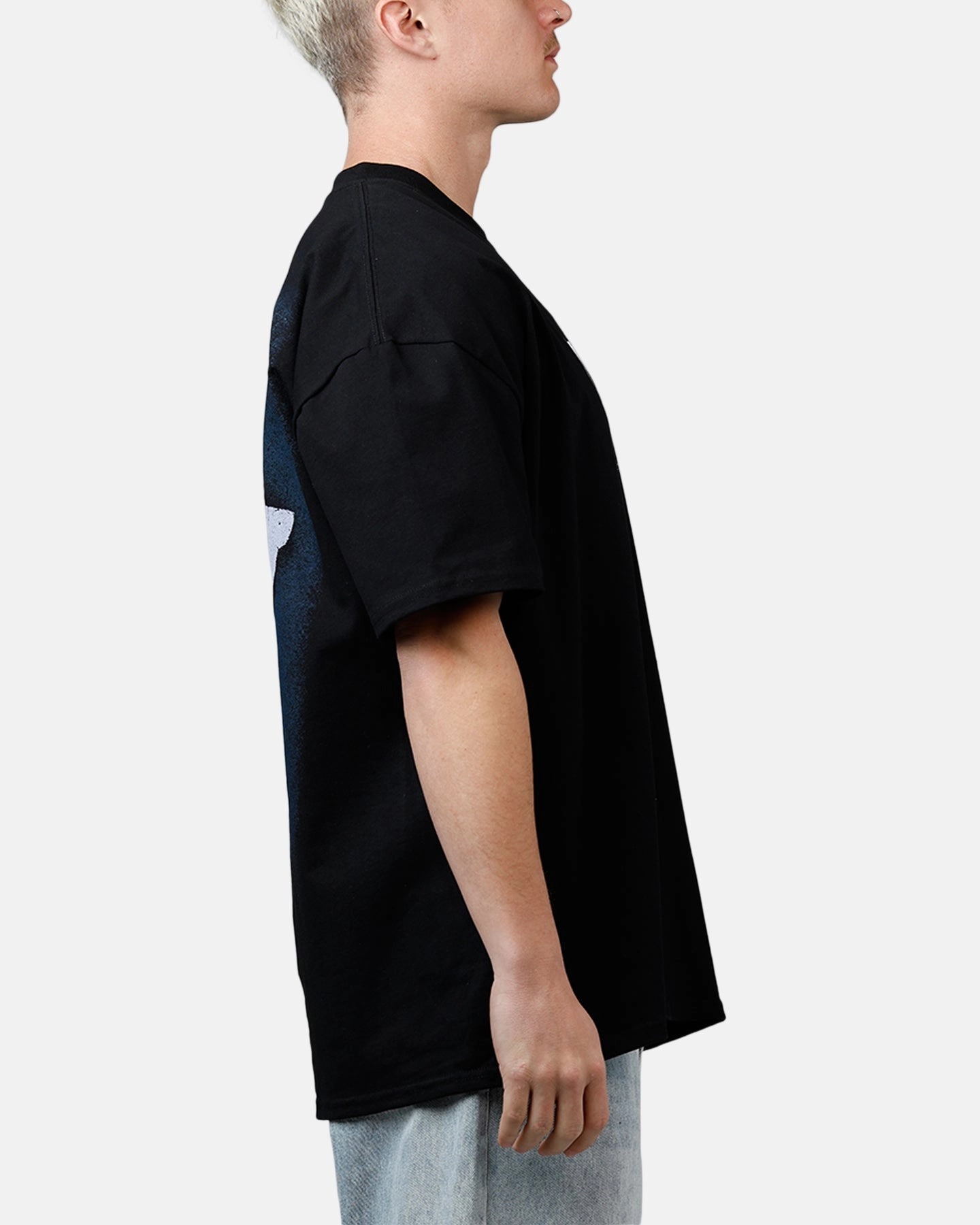 American Thrift X DC Batman Two Face Heavyweight T-Shirt Black Compact Thermal Insulation Temperature Regulating Fabric